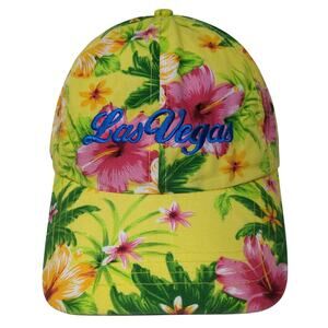 Las Vegas Strapback Baseball Cap Multi One Size Adjustable Floral Print YoungAn